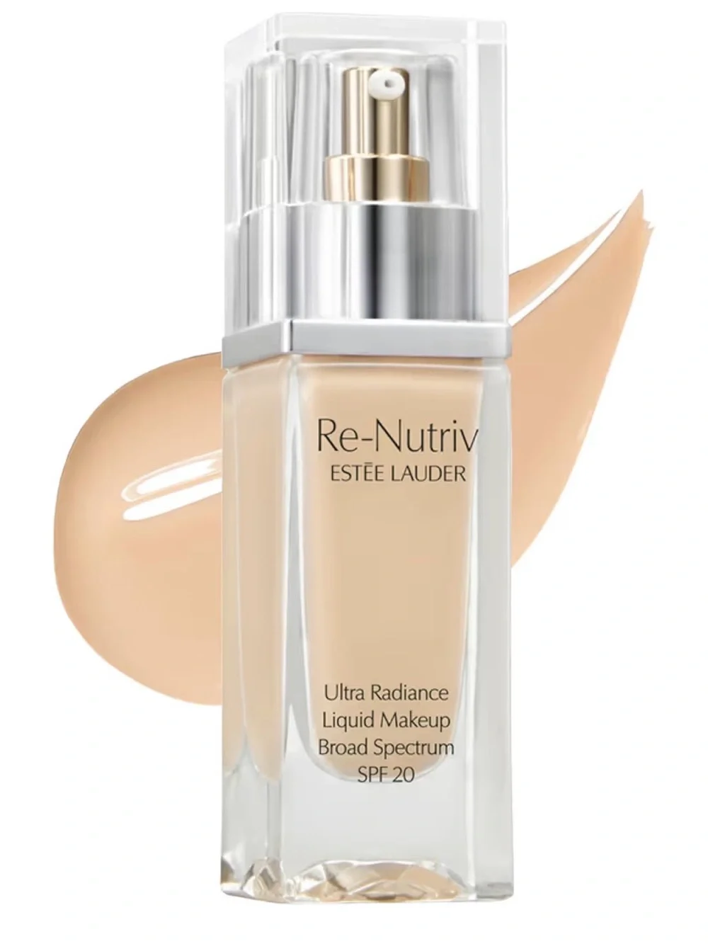 Estée Lauder Re-Nutriv Ultra Radiance Liquid Foundation 1W0 Warm Porcelain 1 Fl